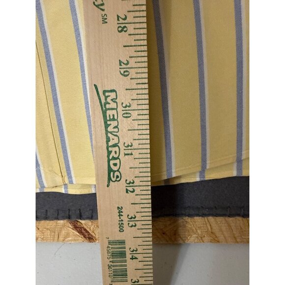 Ralph Lauren Blake Yellow & Blue Striped 100% Cotton Button-Up Shirt XXL - Picture 5 of 6